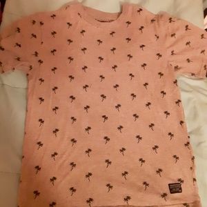 Palm Tree Aeropastale T Shirt (Size Small) Grey